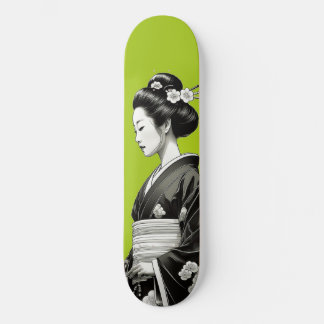 Skateboard Lime Green Geisha
