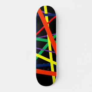 Skateboard Lined multicolore