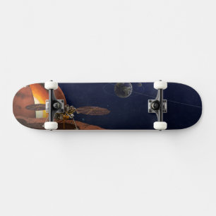 Skateboard L'interprétation de l'artiste de la Lander de visi