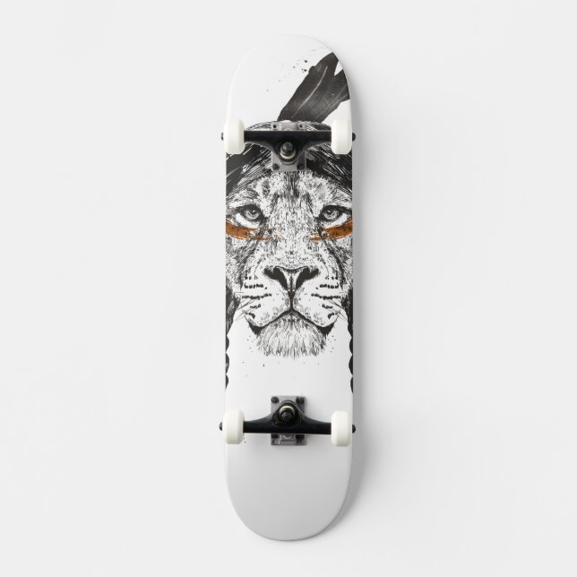 Skateboard Lion de guerrier (Recto)