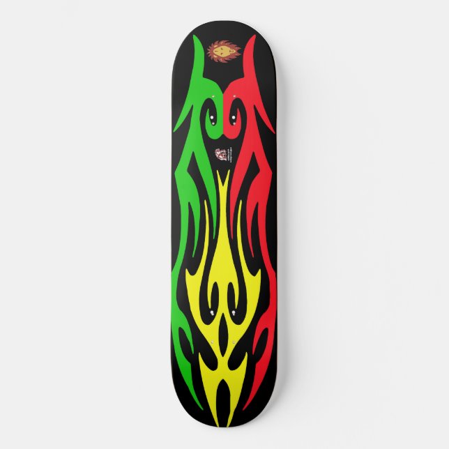 Skateboard Lion de Rasta de Sion (Recto)