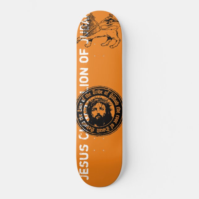 Skateboard Lion Jésus de Juda Skateboard, pont 8 1/8" (Recto)