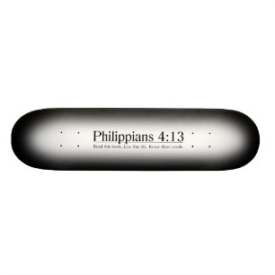 Skateboard Lisez le 4h13 de Philippiens de bible