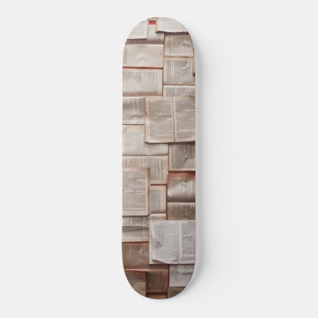 Skateboard Livres vintages (Recto)