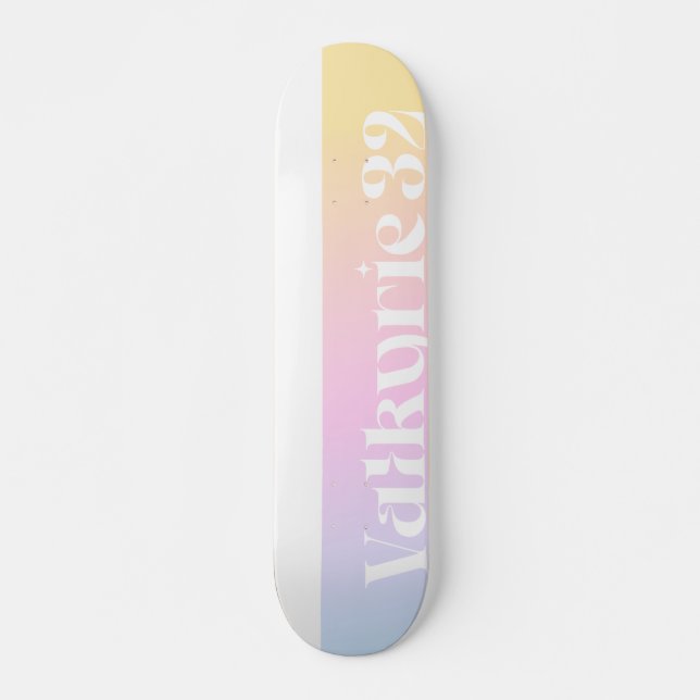Skateboard Logo Crème Sunset (Devant)