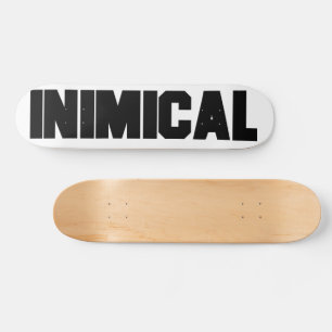 Skateboard Logo de la police d'impact minimal