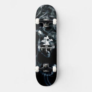 Skateboard Logo de l'arrière - plan de la fumée noire