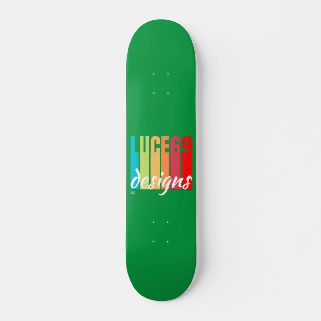 Skateboard Logo "LUCE69 DESIGNS" (Devant)