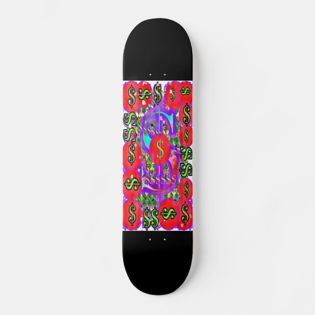 Skateboard Logo Money Noir (Recto)