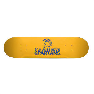 Skateboard Logo Wordmark en détresse des Spartans de San Jose