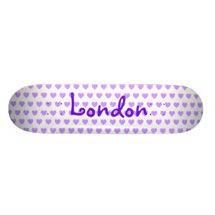 Skateboard Londres en violet