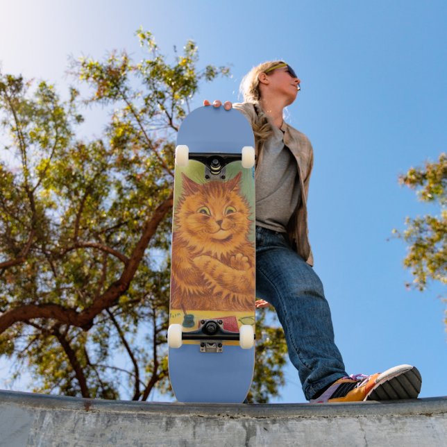 Skateboard LOUIS WAIN GINGER CAT ART Patinage (Extérieur 1)