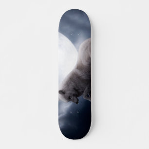 Skateboard Loup le roi de la nature