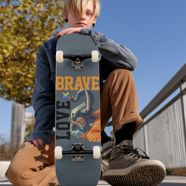 Skateboard LOVE × ELEPHANTS - Custom (Créateur téléchargé)