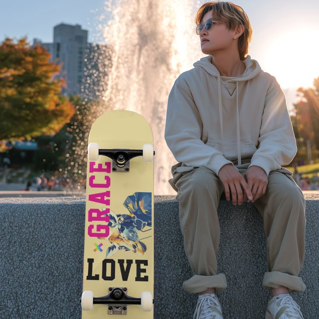 Skateboard LOVE × GIRAFFE - Custom (Créateur téléchargé)