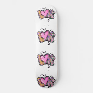 Skateboard Love Graffiti Art