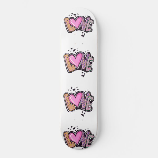 Skateboard Love Graffiti Art (Recto)