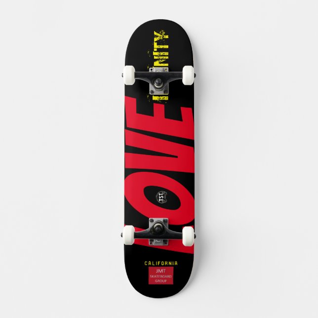 SKATEBOARD LOVE INFINITY SKATEBOARDS/ JMT  USA  PLANCHES À RO (Recto)