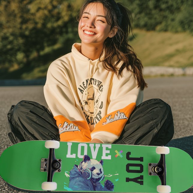 Skateboard LOVE × PANDA - Custom (Créateur téléchargé)