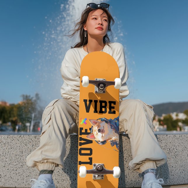 Skateboard LOVE × SHIBA - Custom (Créateur téléchargé)