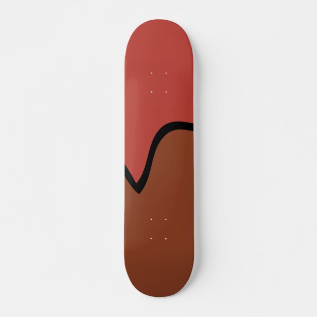 Skateboard Lucette de chocolat (Devant)