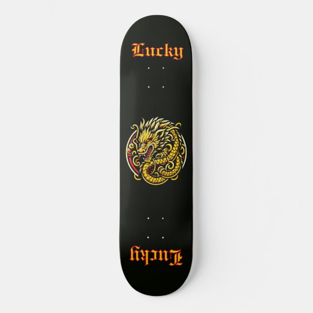 Skateboard Lucky Golden Dragon (Recto)