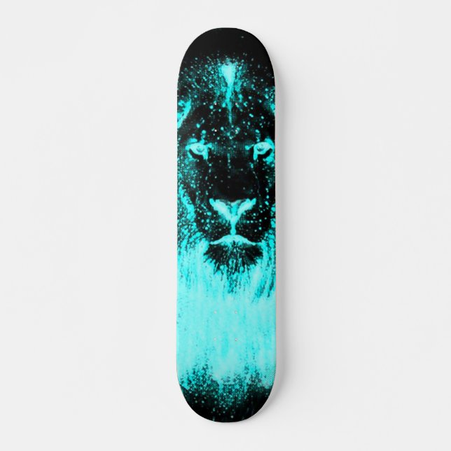 Skateboard Lueur dans conseil fait sur commande de lion (Devant)