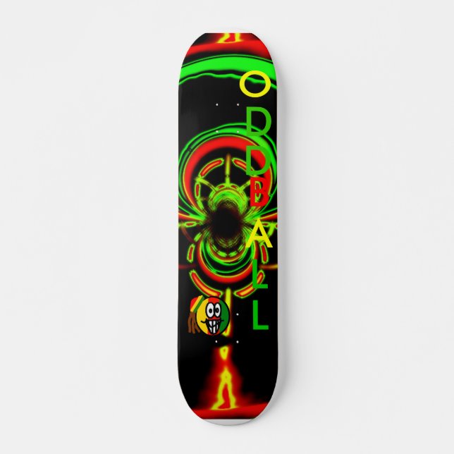 Skateboard Lueur de Rasta (Devant)
