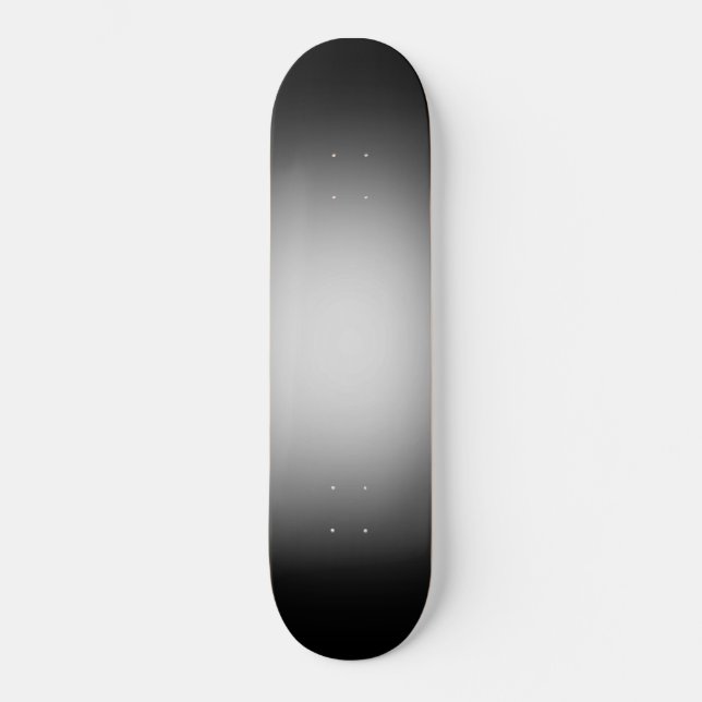 Skateboard Lumière blanche sur noir (Recto)