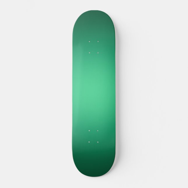 Skateboard Lumière blanche sur vert (Recto)