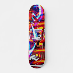 Skateboard lumières brisées
