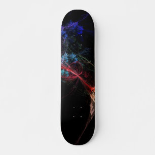 Skateboard Lumières Magiques d'Art Abstrait
