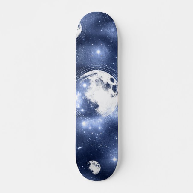 Skateboard Luminosité de la lune | Phases de la lune dans les (Devant)