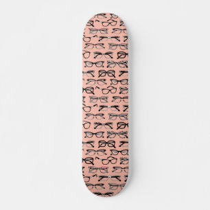 Skateboard Lunettes de vue rose pâle, Lunettes de vue, Vêteme