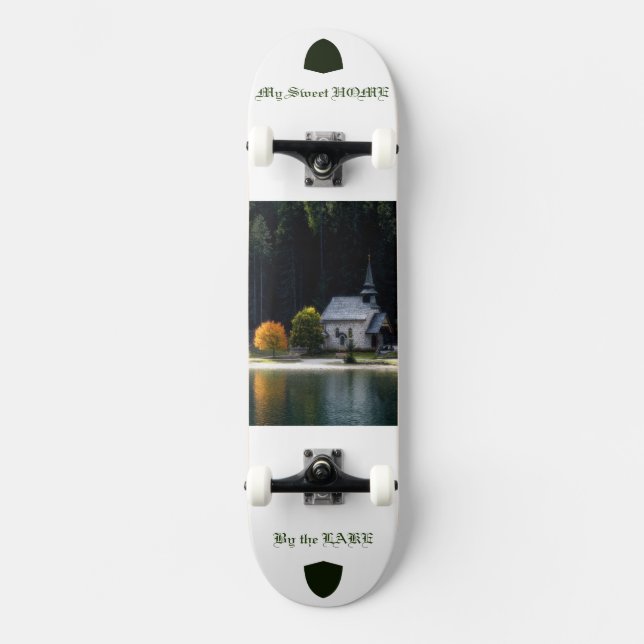 Skateboard Ma maison douce au bord du lac Photo (Recto)