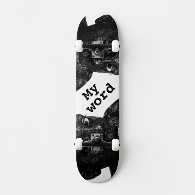 Skateboard ma parole en blacq (Recto)