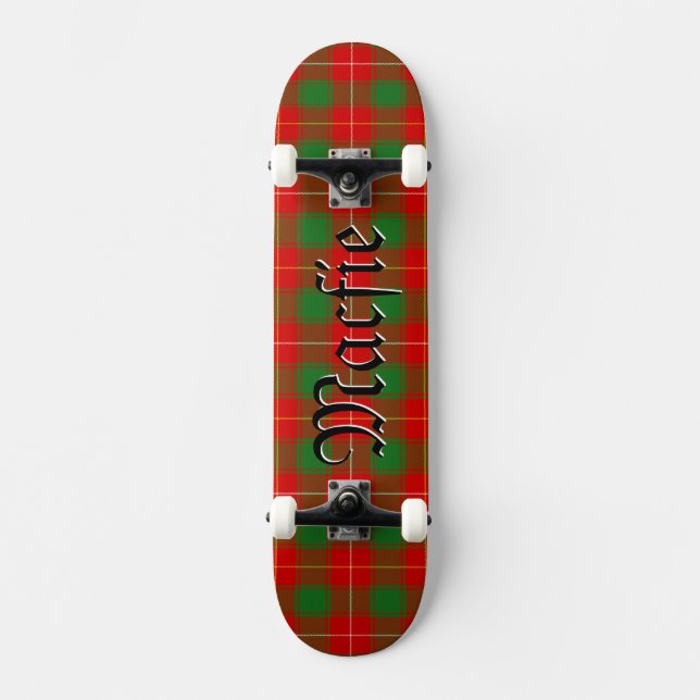 Skateboard Macfie McFee Tartan Scottish Plaid Motif (Recto)