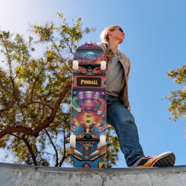 Skateboard Machine à flipper Purple Power (Extérieur 1)