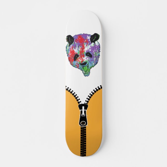Skateboard Mad Panda dézippé (Devant)