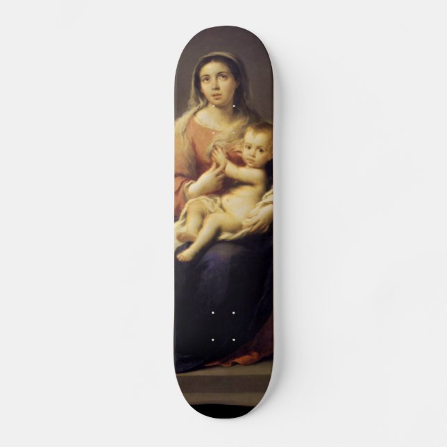 Skateboard Madonna et enfant - Vierge Marie - Murillo (Recto)