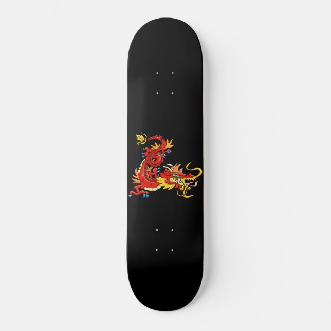Skateboard Magnifique Dragon Oriental (Recto)