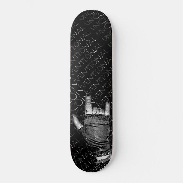 Skateboard Main de rock Planche à roulettes (Recto)