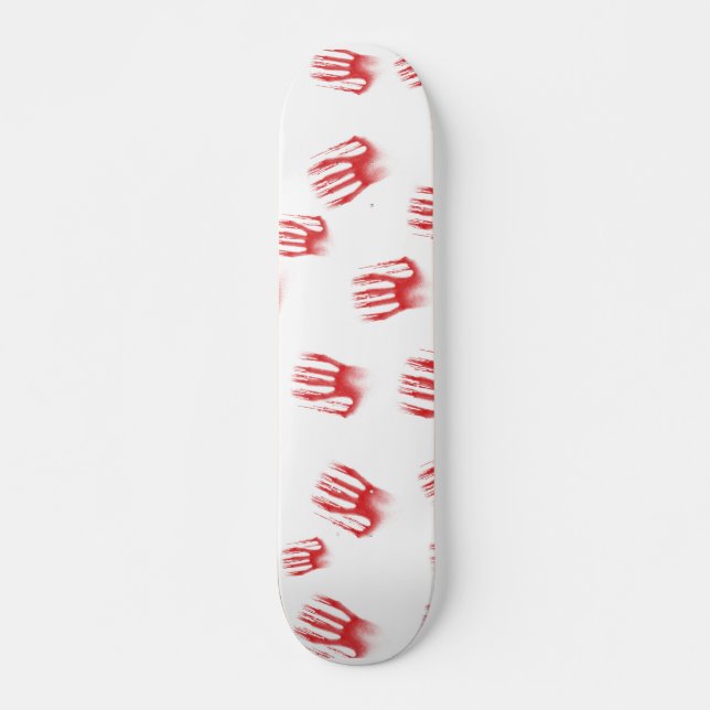 Skateboard Mains rouges (Devant)