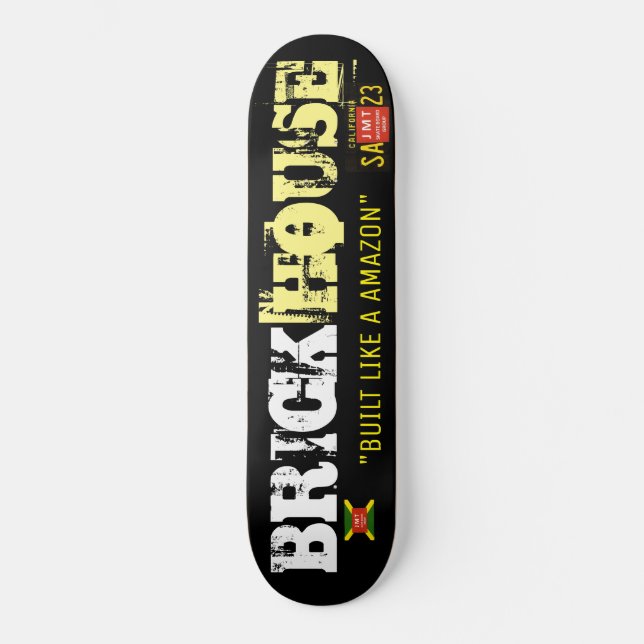 Skateboard MAISON DE BRIQUES  Planche à roulettes (Recto)