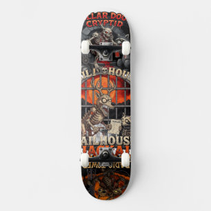 Skateboard Maison hantée effrayante Halloween   Motard citrou