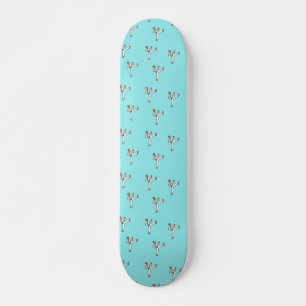 Skateboard maître des arts martiaux en bleu