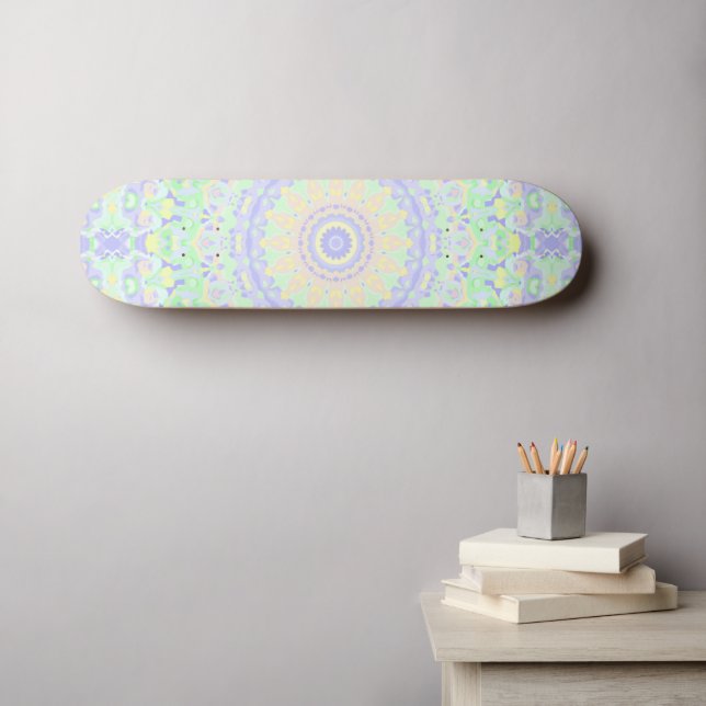 Skateboard Mandala Coloré (Art mural (Horz))