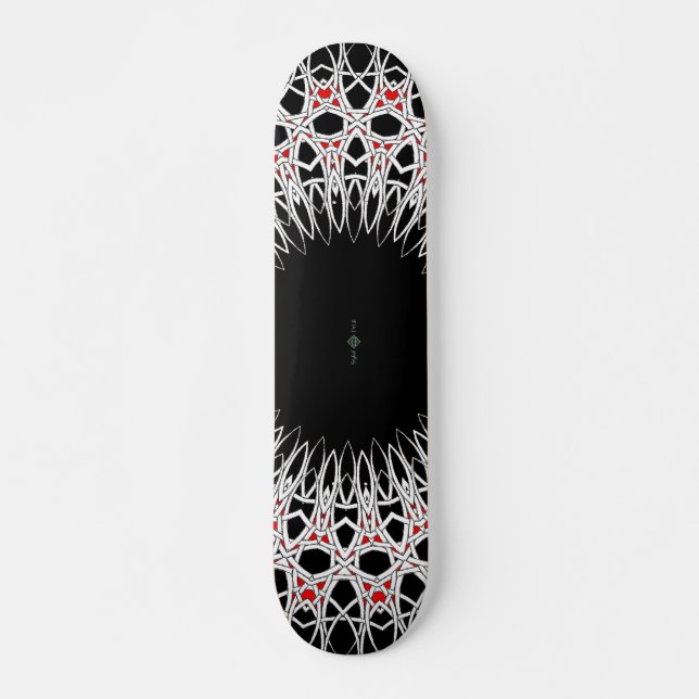 Skateboard Mandala Croix de Fer 2 (Devant)