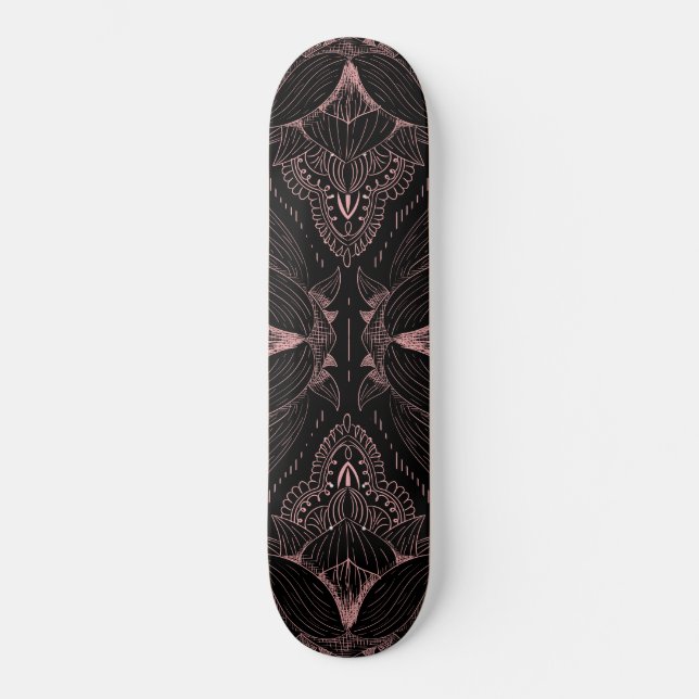 Skateboard Mandala de fleurs 2 (Recto)