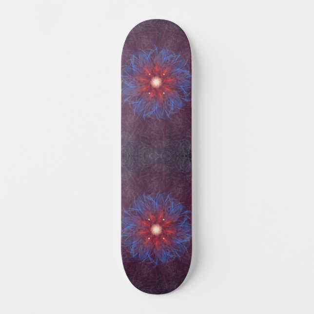 Skateboard Mandala de l'explosion de flamme cosmique (Recto)